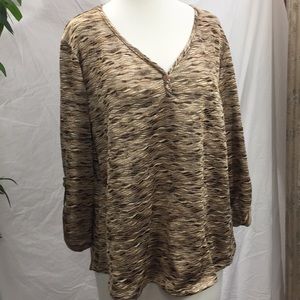 Dress Barn 3/4 Sleeve Knit Top